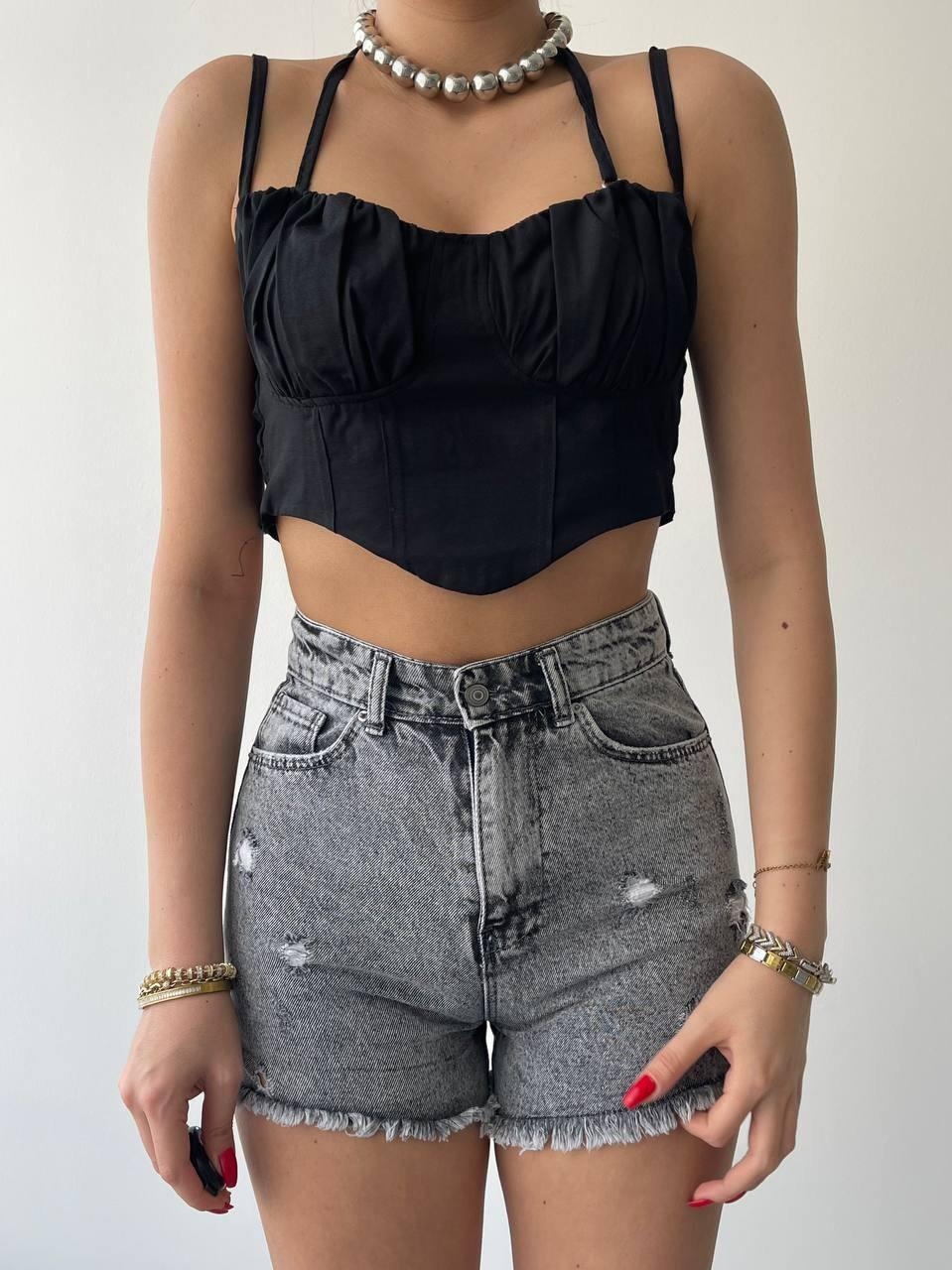 Deluxerie Crop Top MF-Lareesa Deluxerie Crop Top MF-Lareesa